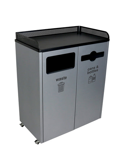 COURTSIDE - Double Stream, Grey-Black Finish with Full-Mixed Front Openings