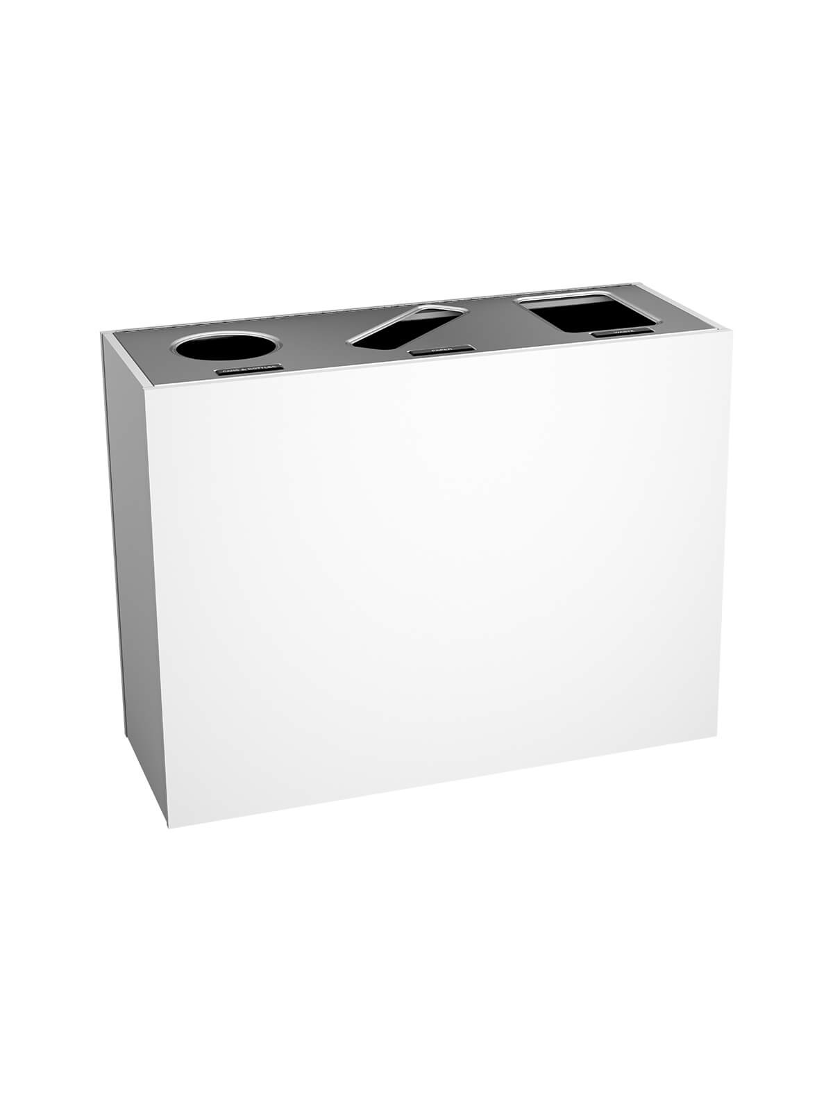 ARISTATA - Triple Stream, Glacier Finish, Hinged Stainless Steel Lid with Circle-Slot-Full Openings