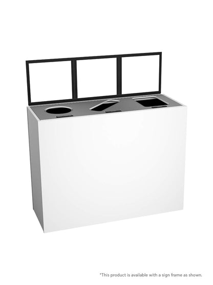 ARISTATA - Triple Stream, Glacier Finish, Hinged Stainless Steel Lid with Circle-Slot-Full Openings