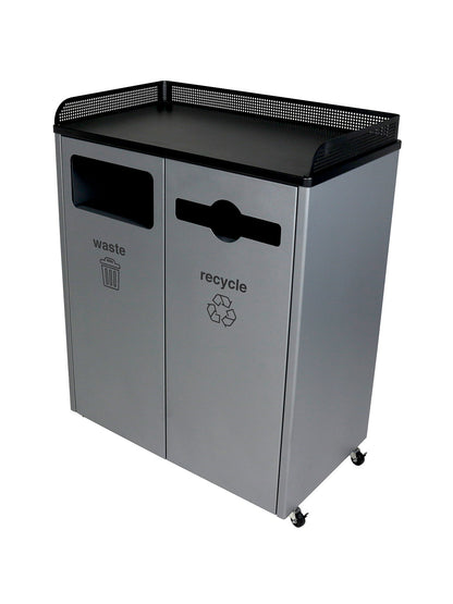COURTSIDE - Double Stream, Grey-Black Finish with Full-Mixed Front Openings