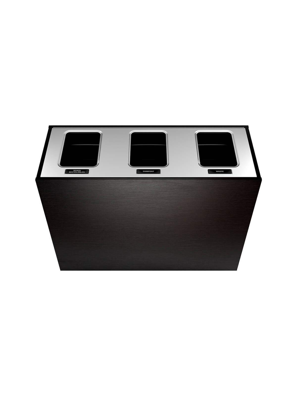 ARISTATA - Triple Stream, Western Breeze Finish, Hinged Stainless Steel Lid with Full Openings
