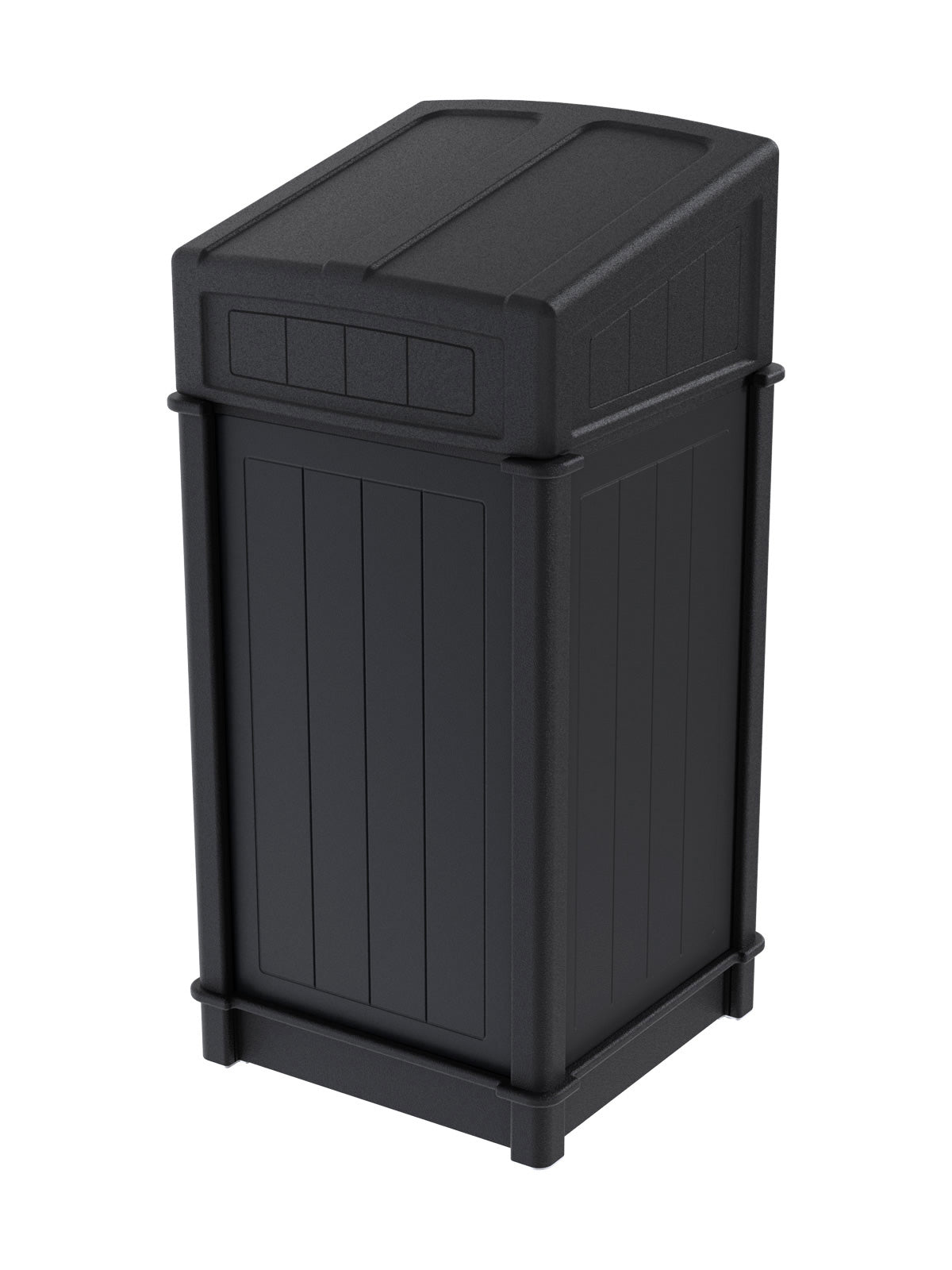 FUSION - Single Stream Front-Load Compost Bin with Full Lid Opening and Door Signage