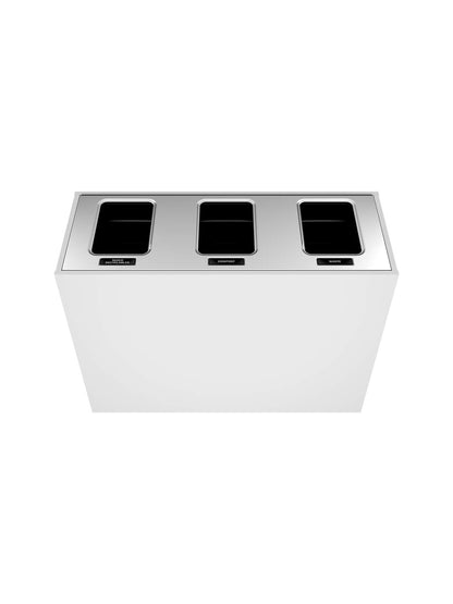 ARISTATA - Triple Stream, Glacier Finish, Hinged Stainless Steel Lid with Full Openings