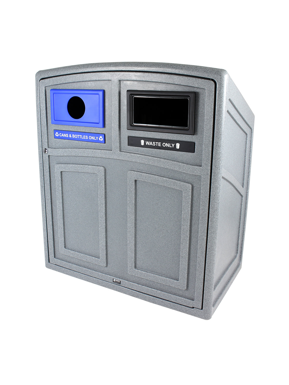 UPTOWN - Double - Kit - Cans & Bottles-Waste - Circle-Full - Greystone