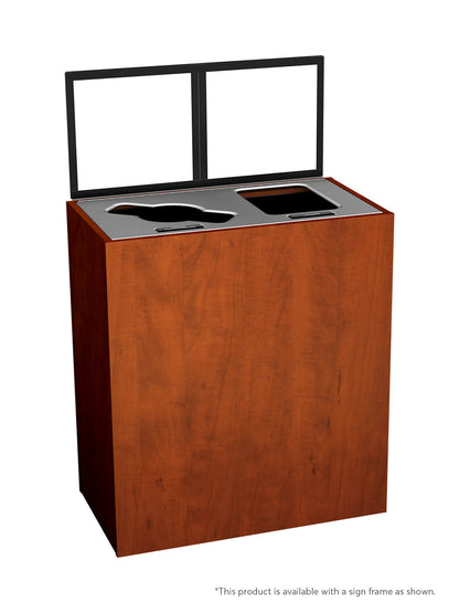 ARISTATA - Double Stream, Midsummer Flame Finish, Hinged Stainless Steel Lid with Mixed-Full Openings