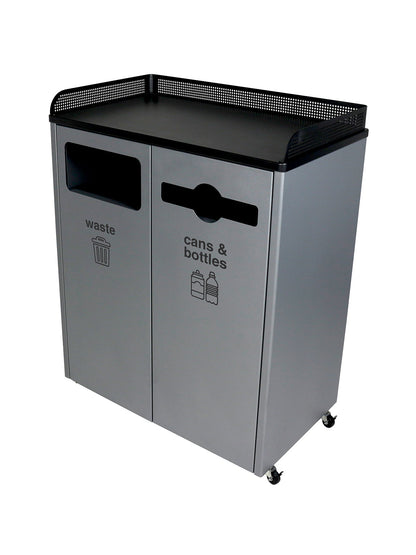 COURTSIDE - Double Stream, Grey-Black Finish with Full-Mixed Front Openings