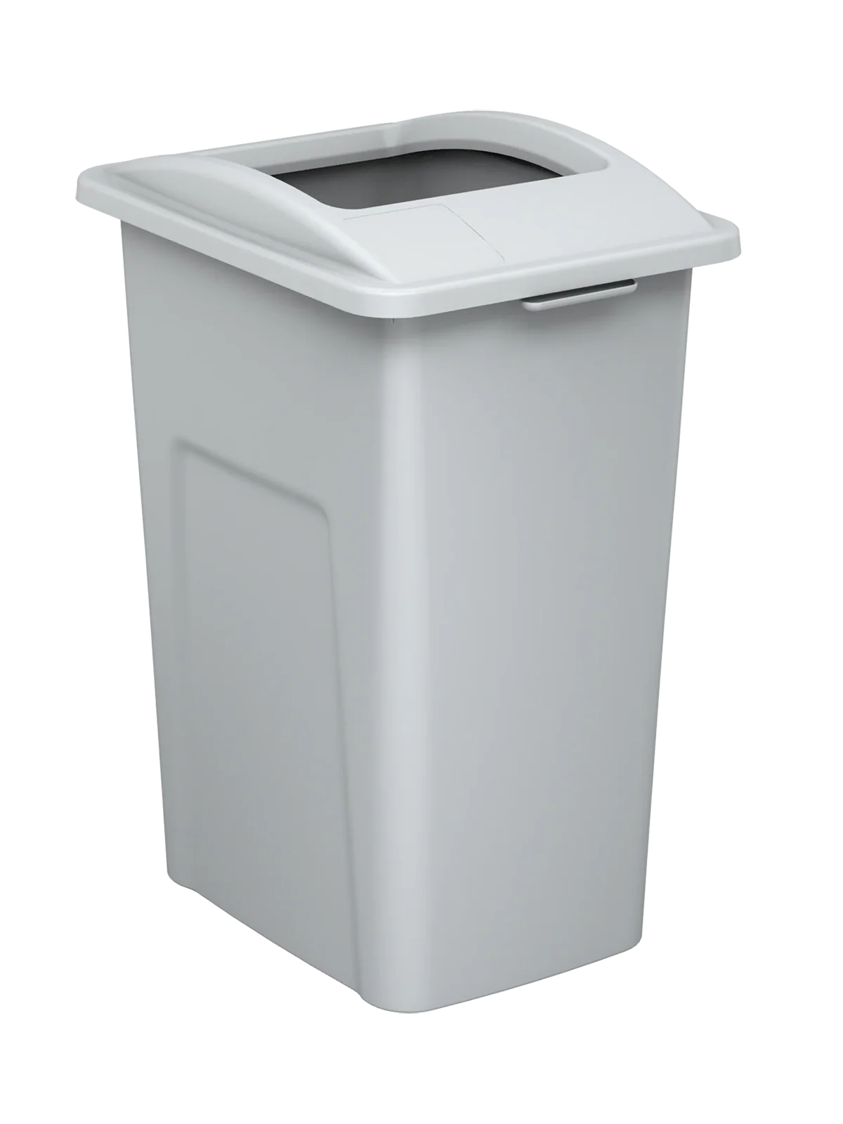 WASTE WATCHER XL - 28G Grey Body with Metallic Silver 'Look' XL Full-Opening Lid