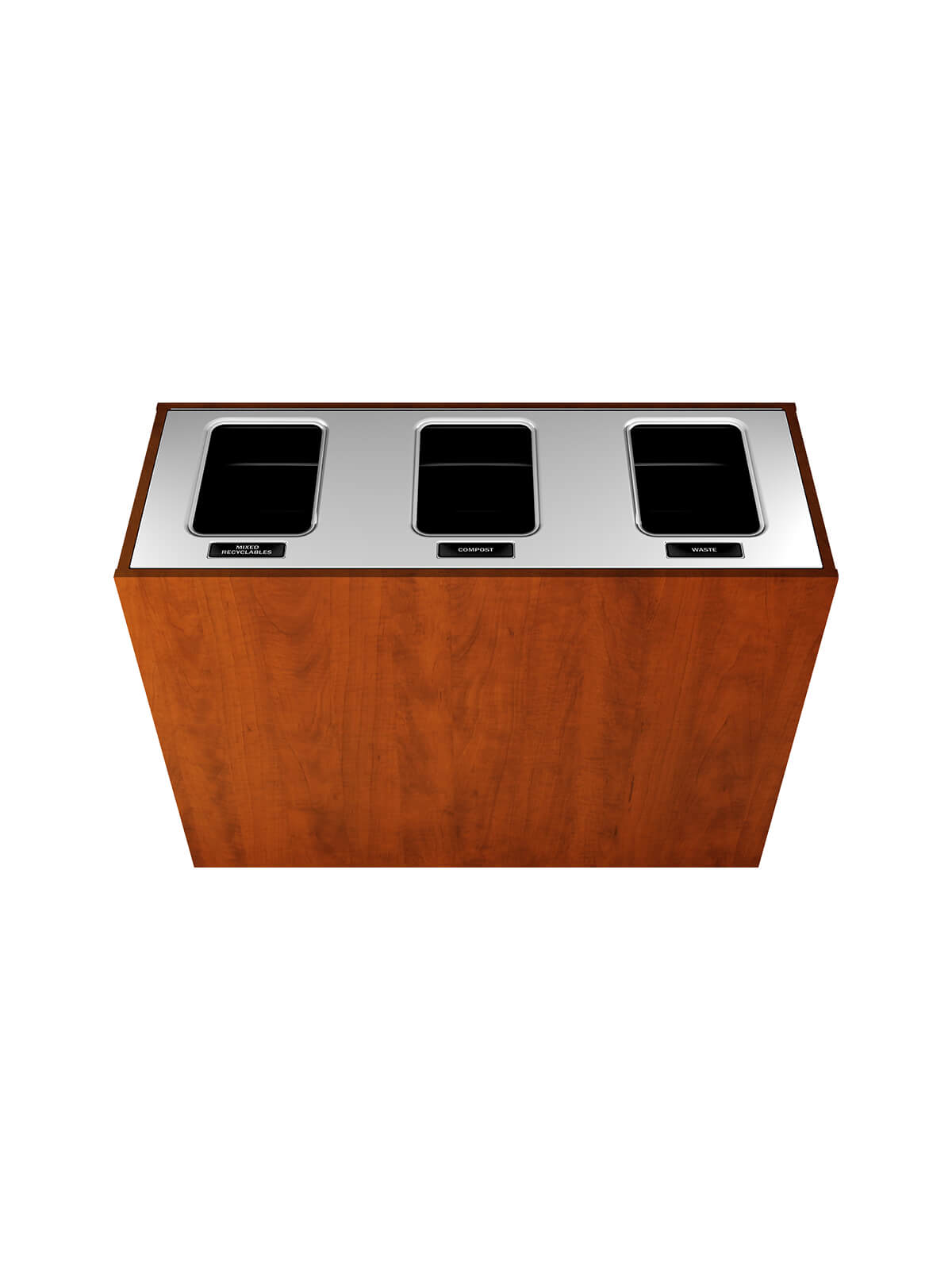 ARISTATA - Triple Stream, Midsummer Flame Finish, Hinged Stainless Steel Lid with Full Openings