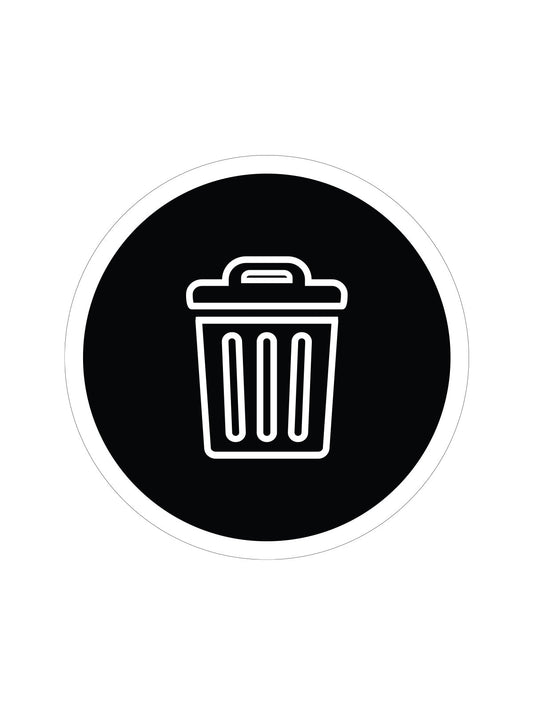 EURO - Label - Waste - Black-White