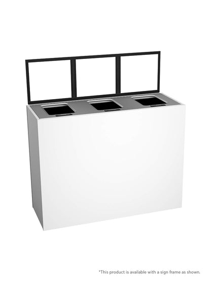 ARISTATA - Triple Stream, Glacier Finish, Hinged Stainless Steel Lid with Full Openings