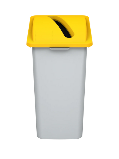 WASTE WATCHER XL - 28G Grey Body with Yellow XL Slot Opening Lid