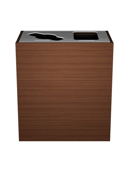 ARISTATA - Double Station, Harvest Leaves Body Finish with Stainless Steel Mixed/Full-Opening Lid