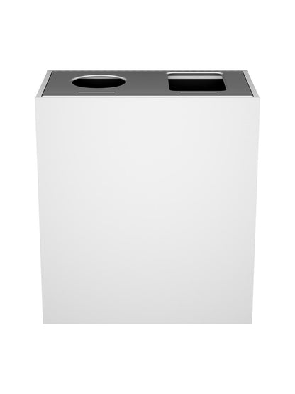 ARISTATA - Double Stream, Glacier Finish, Hinged Stainless Steel Lid with Circle-Full Openings