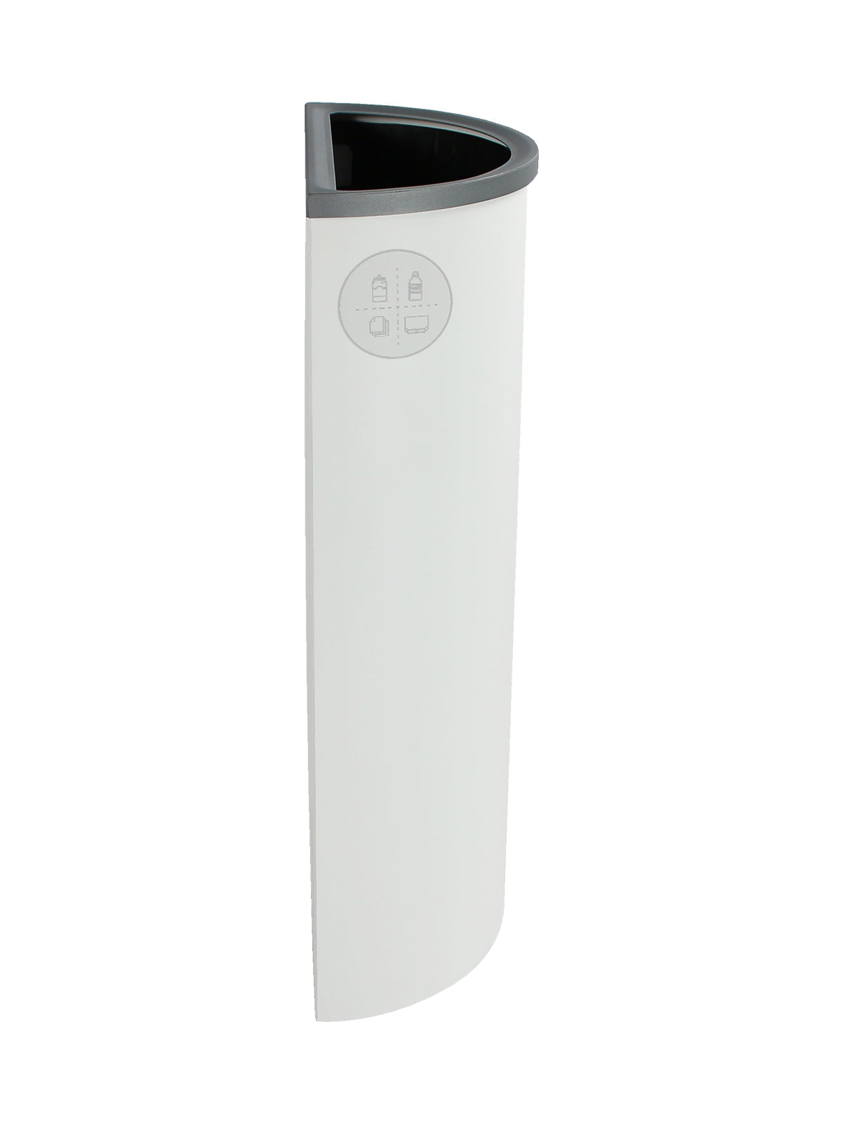 SPECTRUM - Single - Kit - Ellipse Slim - Mixed Recyclables - Full - White