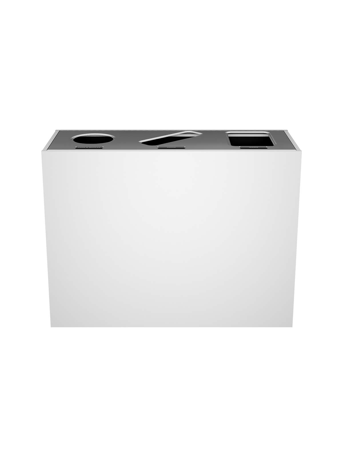 ARISTATA - Triple Stream, Glacier Finish, Hinged Stainless Steel Lid with Circle-Slot-Full Openings
