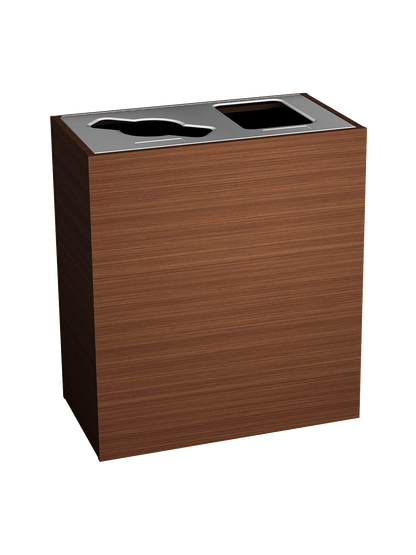 ARISTATA - Double Station, Harvest Leaves Body Finish with Stainless Steel Mixed/Full-Opening Lid
