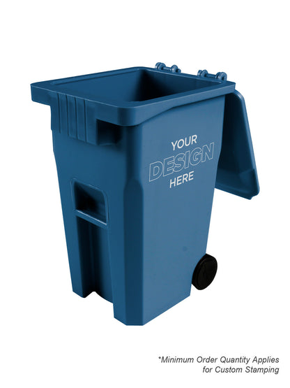 Mini Promotional Recycling Cart -BC300 - Busch Blue PCR