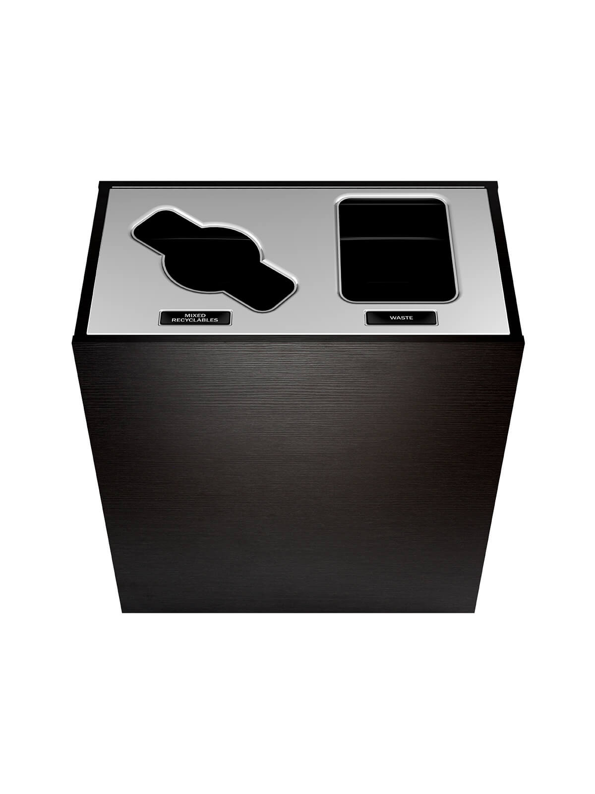 ARISTATA - Double Stream, Western Breeze Finish, Hinged Stainless Steel Lid with Mixed-Full Openings