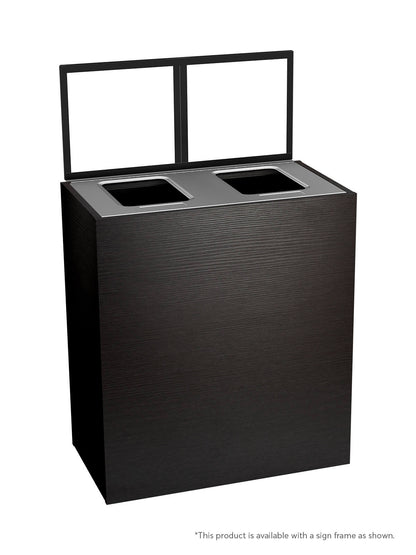 ARISTATA - Double Stream, Western Breeze Finish, Hinged Stainless Steel Lid with Full Openings